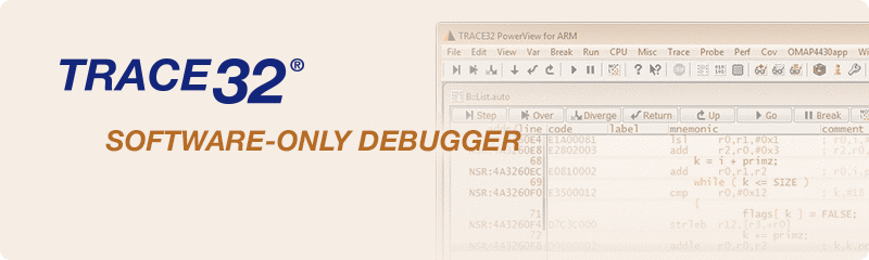 TRACE32 Software-Only Debuggers